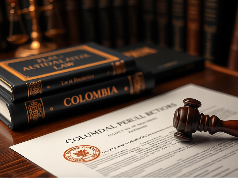 Gavel rests on a formal contract beside stacked law books on a wooden desk, conveying a legal theme.